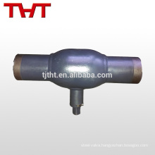 dn20 butt welding trunnion kits ball valve for heat preventer